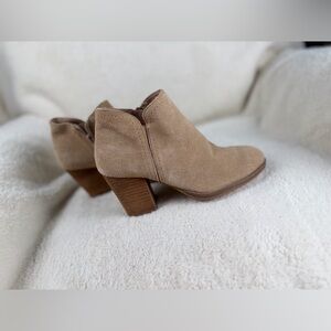 Alex Marie Suede Tan Ankle Boots